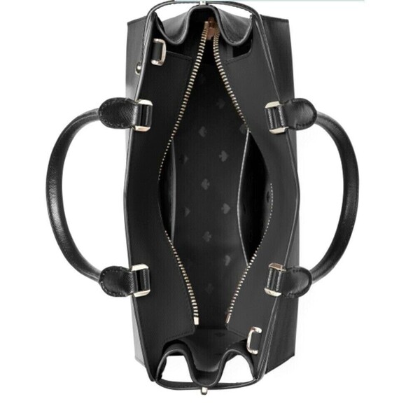 New Kate Spade Staci Medium Satchel Saffiano Leather Black - Picture 4 of 4